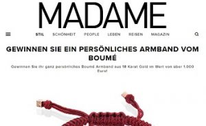 Boumé Armband Gewinnspiel, Madame Gewinnspiel