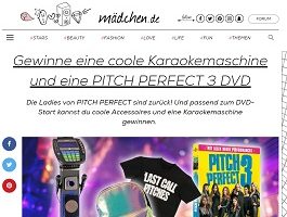 auna Karaoke-Maschine Gewinnspiel, Mädchen Gewinnspiel