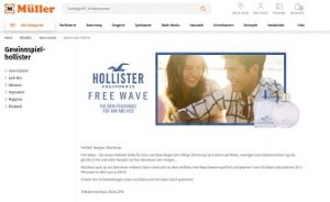Erlebnis-Gutschein Gewinnspiel, Müller Gewinnspiel