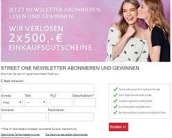 Street One Einkaufs-Gutschein gewinnen, Street One Gutschein Gewinnspiel, Street One Gewinnspiel