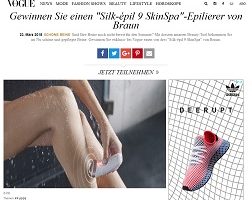 Silk-épil Gewinnspiel, Vogue Gewinnspiel