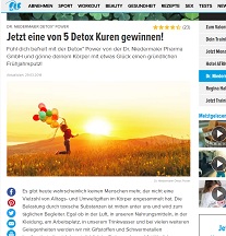 Detox Programm Gewinnspiel, fit For Fun Gewinnspiel