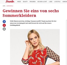Heine Sommer-Kleid Gewinnspiel, freundin Gewinnspiel