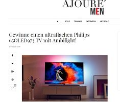 Philips UHD OLED 65 Zoll TV Gewinnspiel, Ajoure Men Gewinnspiel