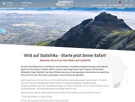 Boomerang Südafrika Gewinnspiel, Boomerang Reisen Gewinnspiel