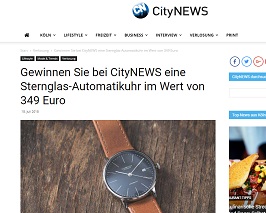Sternglas Automatikuhr Gewinnspiel, CityNews Gewinnspiel
