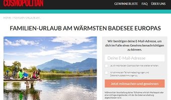 Kärnten Kurzurlaub Gewinnspiel, Cosmopolitan Gewinnspiel