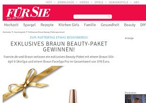Braun Beauty-Paket Gewinnspiel, Für Sie Gewinnspiel