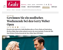 Gerry Weber Open Wochenende Gewinnspiel, Gala Gewinnspiel