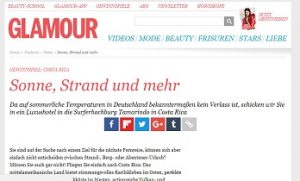 Costa Rica Urlaub Gewinnspiel, Glamour Gewinnspiel