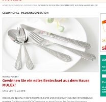 Mulex Besteck-Set Gewinnspiel, Hörzu Gewinnspiel