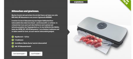 Koenic Vakuumierer Gewinnspiel, MediaMarkt Gewinnspiel
