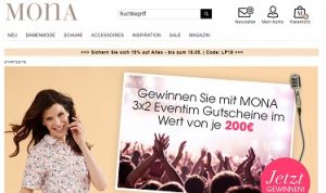 Mona Eventim Gewinnspiel, Mona Gewinnspiel