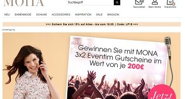Mona Eventim Gewinnspiel, Mona Gewinnspiel