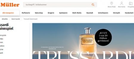 Trussardi Duft Gewinnspiel, Müller Gewinnspiel