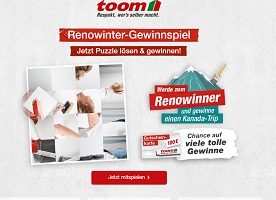 Kanada Reise Gewinnspiel, Toom Gewinnspiel