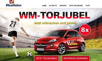 Westfalen Glückscode Gewinnspiel, Westfalen Gewinnspiel