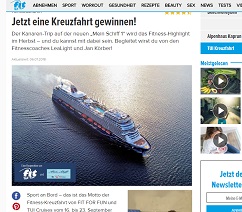 Kanaren Kreuzfahrt Gewinnspiel, fit For Fun Gewinnspiel