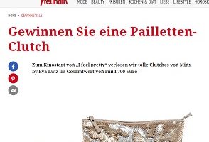 Minx by Eva Lutz Clutch Gewinnspiel, freundin Gewinnspiel