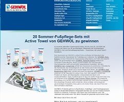 Sommer-Fußpflege-Set Gewinnspiel, gehwol Gewinnspiel