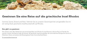 Rhodos Reise Gewinnspiel, kaufland Gewinnspiel