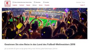 Fußball Welmeister Reise Gewinnspiel, kaufland Gewinnspiel