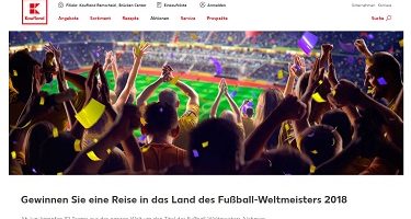 Fußball Welmeister Reise Gewinnspiel, kaufland Gewinnspiel