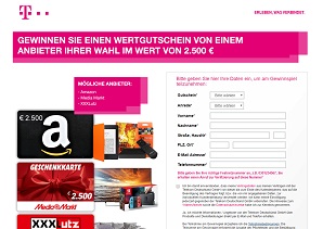 2500 Euro Amazon Gutschein Gewinnspiel