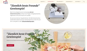 Berkel Aufschnitt-Maschine Gewinnspiel, Ich-Liebe-Kaese Gewinnspiel