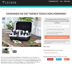 Twercs Werkzeugkoffer Gewinnspiel, Lecker Gewinnspiel