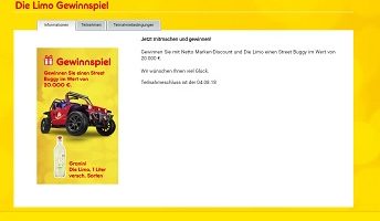 Street Buggy Gewinnspiel, Netto Gewinnspiel