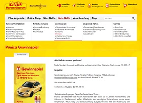 Netto Opel Adam Gewinnspiel, Netto Gewinnspiel