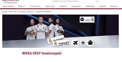 Real Madrid Gewinnspiel, Rossmann Gewinnspiel