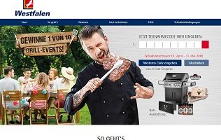 Westfalen Code eingeben, Westfalen Gewinnspiel