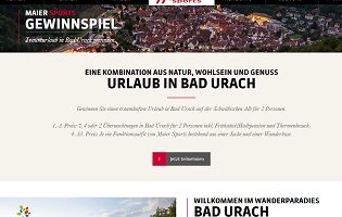 Schwäbische Alb Urlaub Gewinnspiel, maier Sports Gewinnspiel