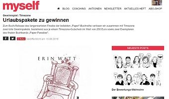Timezone Gutschein Gewinnspiel, myself Gewinnspiel