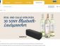 Sony Bluetooth Lautsprecher Gewinnspiel, real Gewinnspiel
