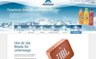 JBL Bloutooth Lautsprecher Gewinnspiel, Adelholzener Gewinnspiel