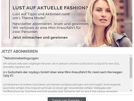 Norwegen Mini-Kreuzfahrt Gewinnspiel, Cecil Gewinnspiel