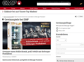 Bitburger Kühlschrank Gewinnspiel, EMP Gewinnspiel