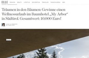 Südtirol Luxus Reise Gewinnspiel, Elle Gewinnspiel