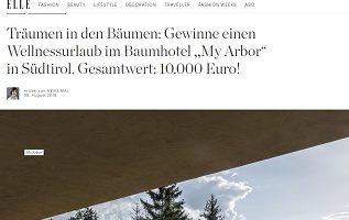 Südtirol Luxus Reise Gewinnspiel, Elle Gewinnspiel