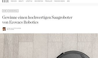 Ecocacs Robotics Saugroboter Gewinnspiel, Elle Gewinnspiel
