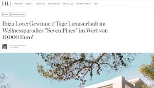 Ibiza Luxus Urlaub Gewinnspiel, Elle Gewinnspiel
