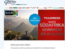 Südafrika Reise Gewinnspiel, Globista Gewinnspiel