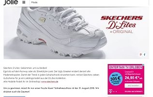 Sketchers Gutschein Gewinnspiel, Jolie Gewinnspiel