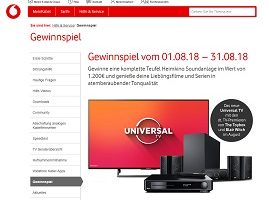 Teufel Heimkino Soundanlage Gewinnspiel, Kabel Deutschland Gewinnspiel
