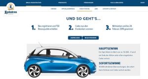 Landskron Code Gewinnspiel, Landskron Gewinnspiel