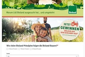 Lidl.de/bioland, Lidl Reise Gewinnspiel