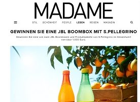 JBL Bluetooth Lautsprecher Gewinnspiel, Madame Gewinnspiel